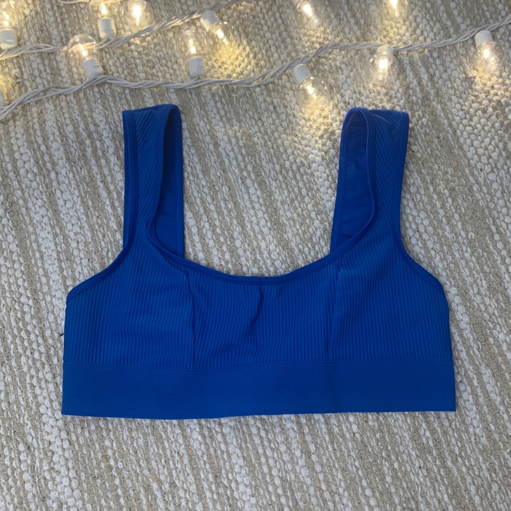 Frankie’s Bikinis Drew Ribbed Bikini Top